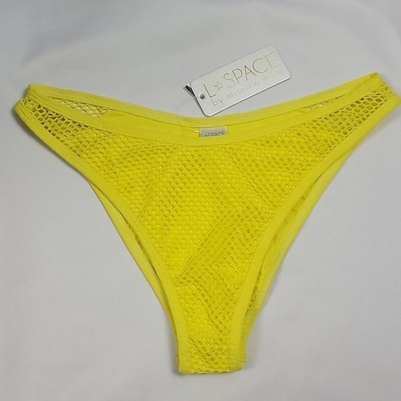 L*Space Stevie Bikini Bottom Yellow L - Picture 3 of 8